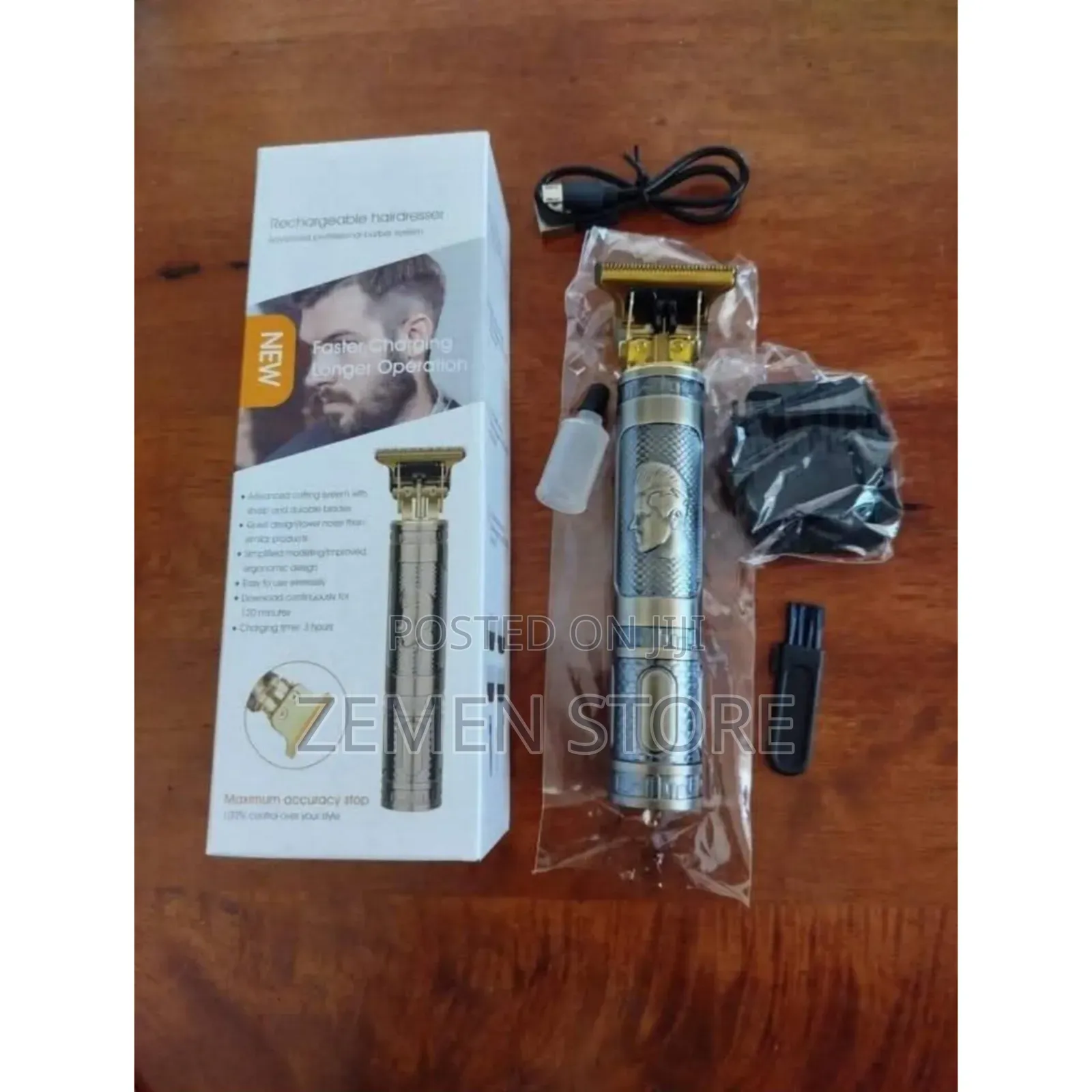 ጥራት ያለው በቻርጅ የሚሰራ ፀጉር መቁረጫ - Rechargeable Hair Trimmer (T9)