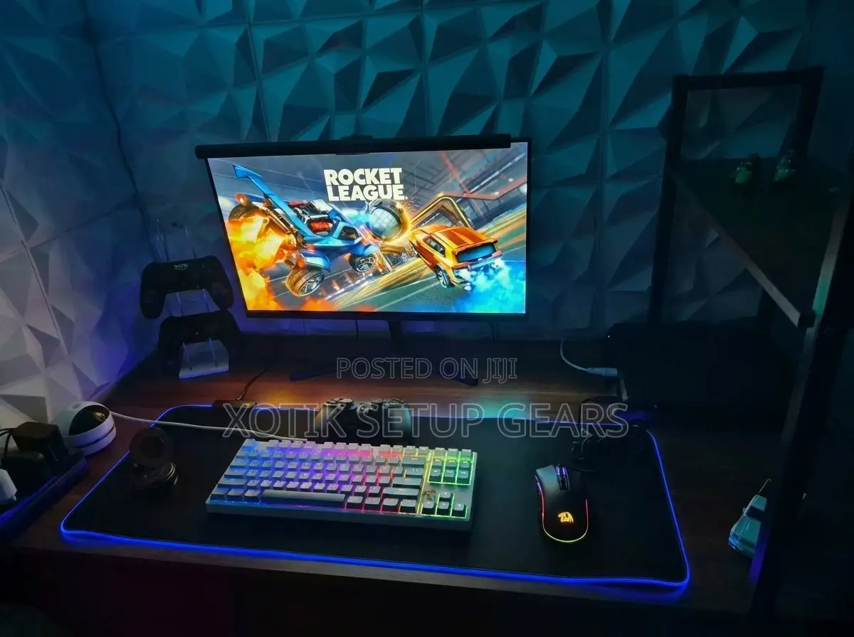 RGB Matte Black Themed Mouse Pad - 14 Styles RGB Desk Mat