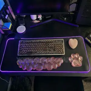 RGB Matte Black Themed Mouse Pad - 14 Styles RGB Desk Mat