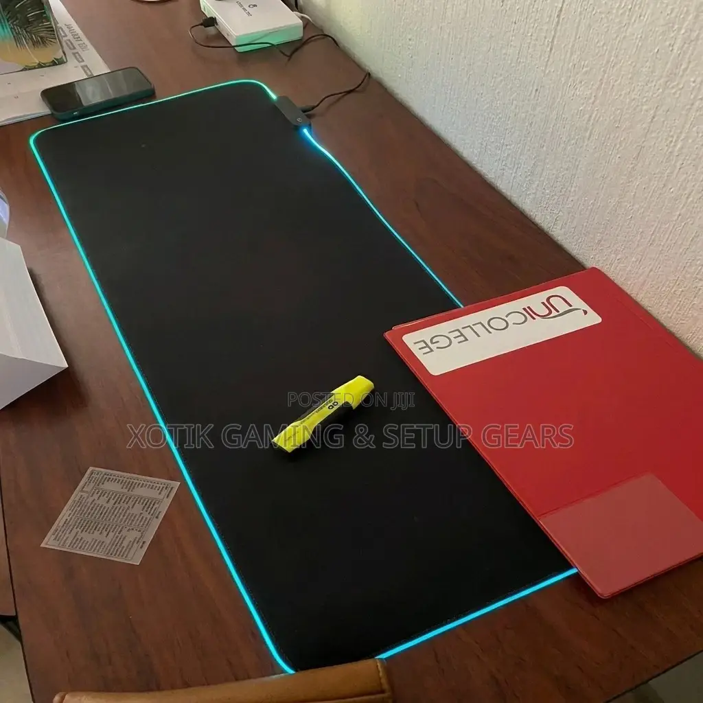 RGB Matte Black Themed Mouse Pad - 14 Styles RGB Desk Mat