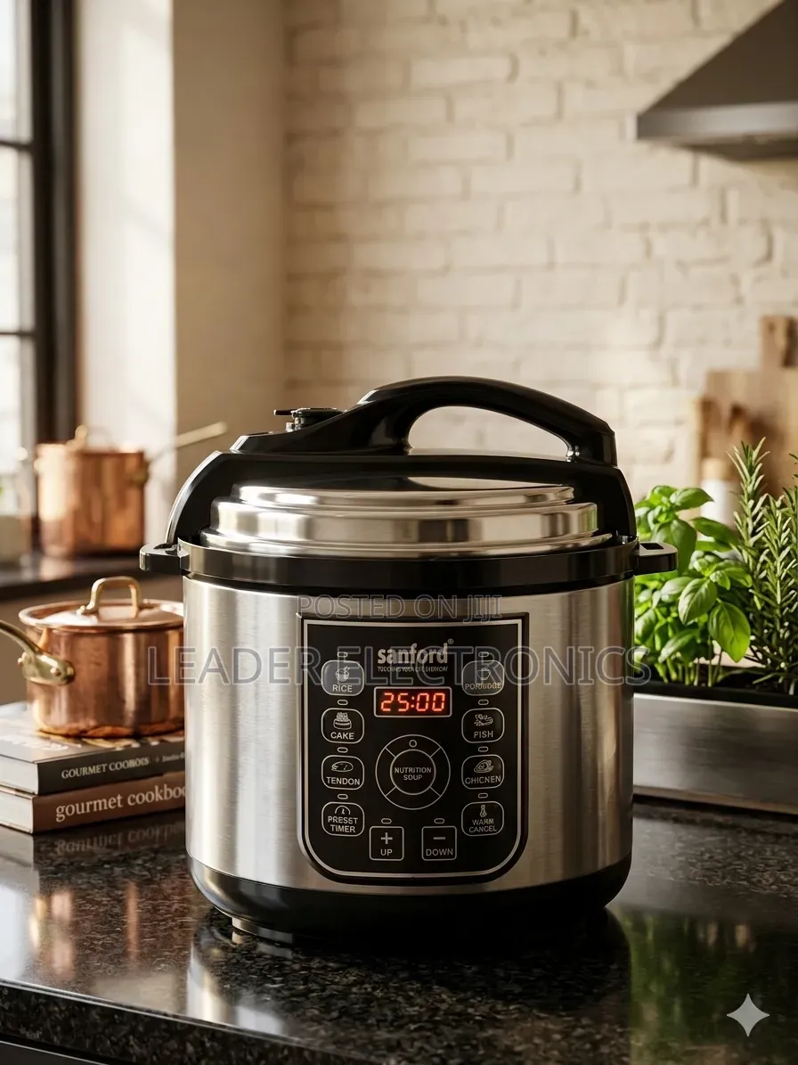 Sanford Digital Pressure Cooker – 6 Liter | 2 Year Warranty