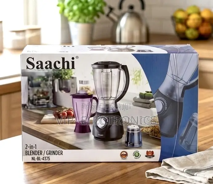 Saachi Juicer 2-in-1 Blender And Grinder Product Packaging On