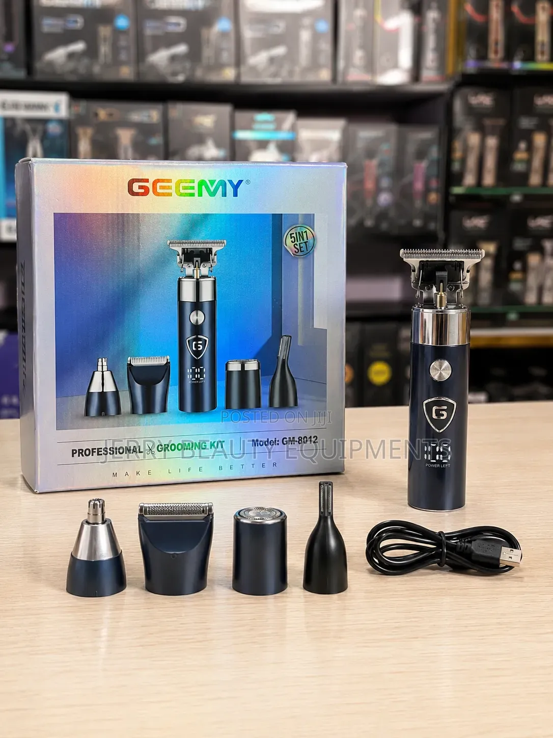 Geemy 8012 5 in 1 Grooming Set
