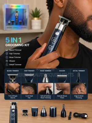 Geemy 8012 5 in 1 Grooming Set