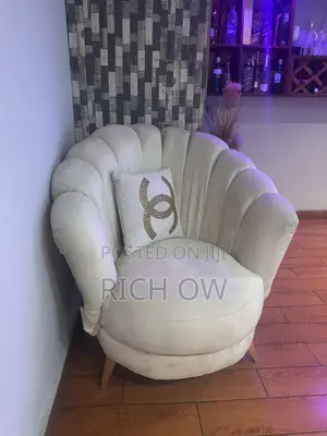 Luxury Cream Velvet Sofa Matching Accent Chair
