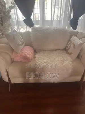 Luxury Cream Velvet Sofa Matching Accent Chair