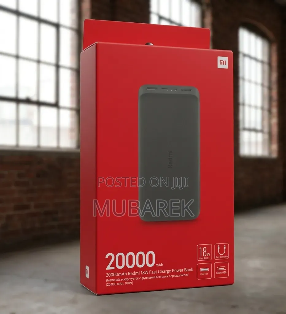 Zero Anxiety: Original Redmi 20000mah Power Bank
