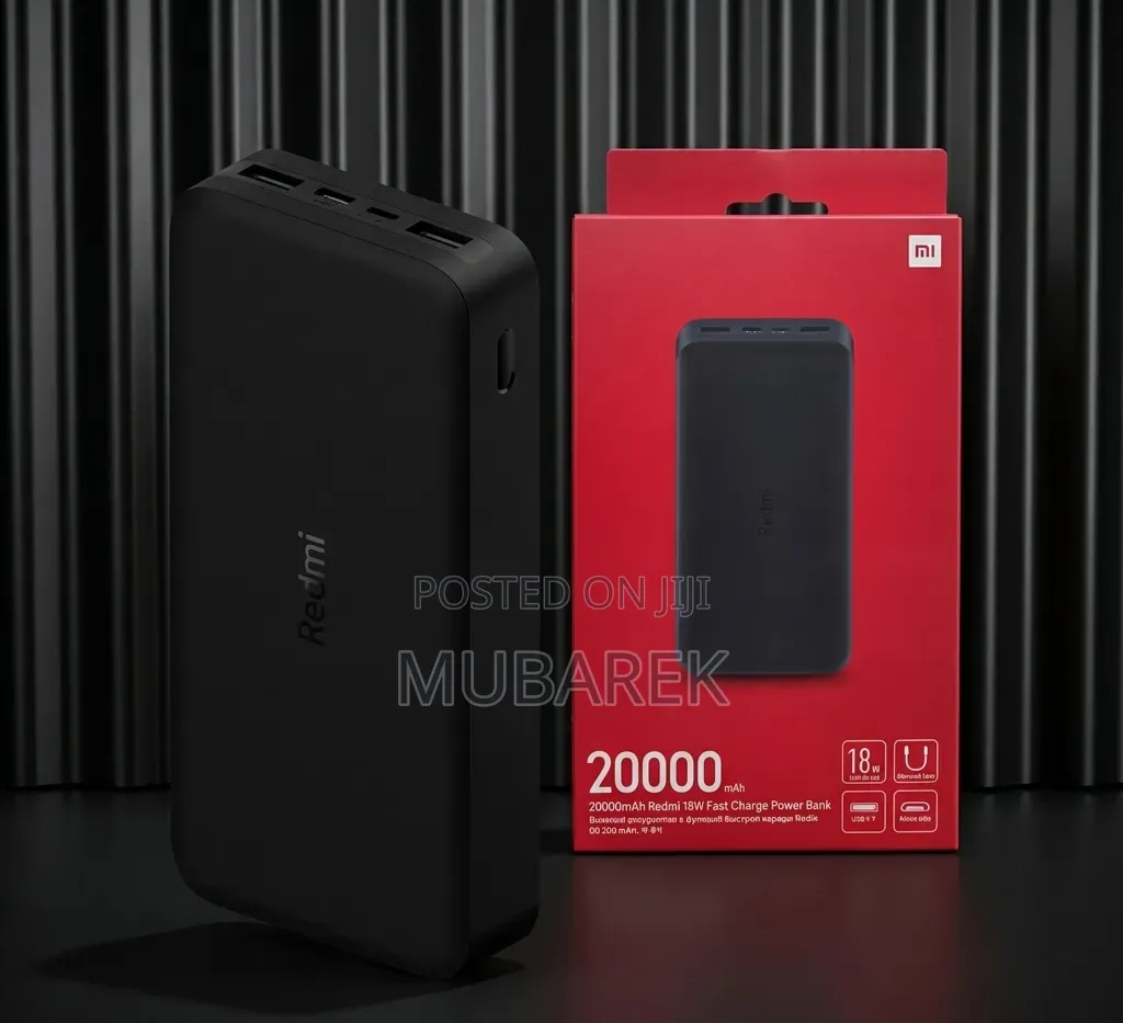 Zero Anxiety: Redmi 20000mah Powerbank With 18w Fast Charge