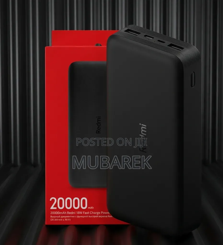 Zero Anxiety: Redmi 20000mah Powerbank With 18w Fast Charge