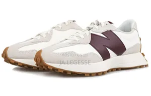 Wmns) New Balance 327 'White Dark Red' Ws327ka