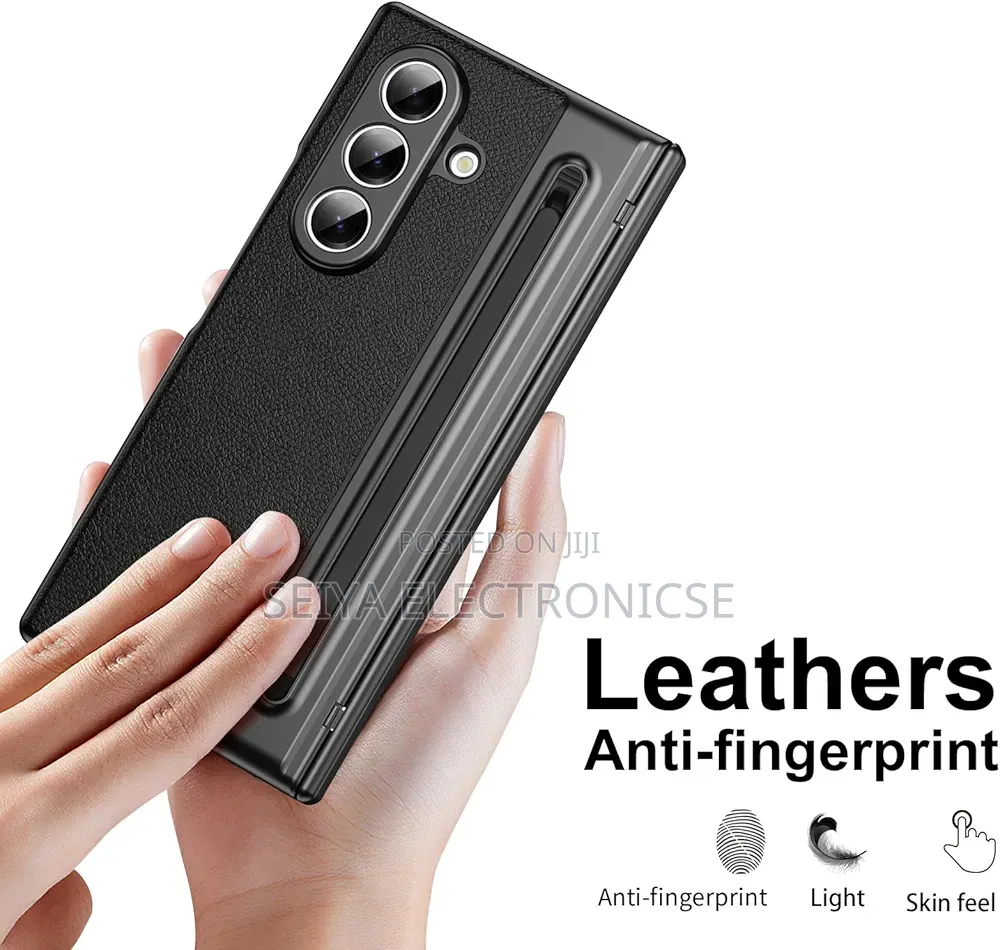 Samsung Galaxy Z Fold 7 Mobile Phone Cover Leather Matrial