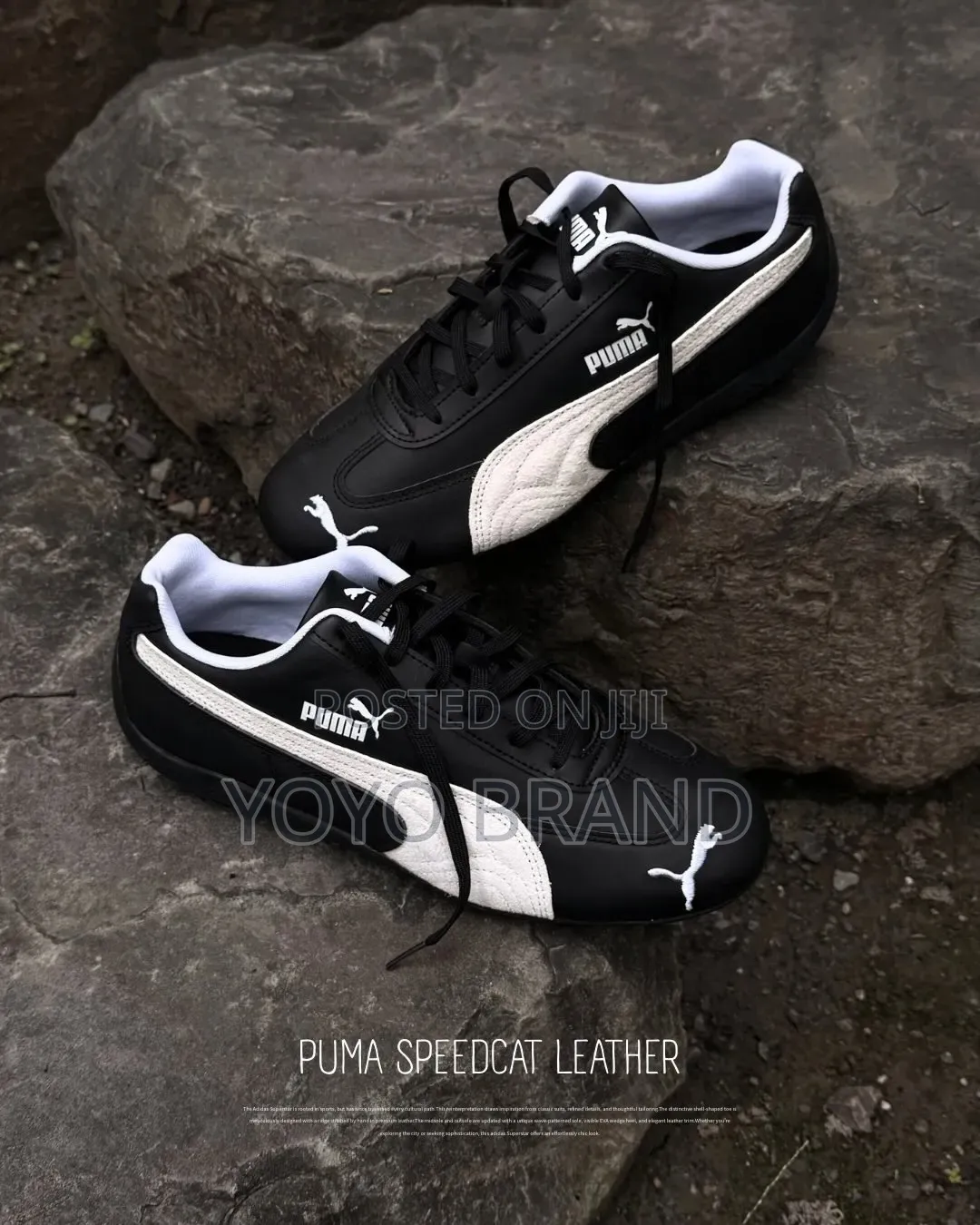 Puma Speed Cat Unisex Lather Black/Whitw