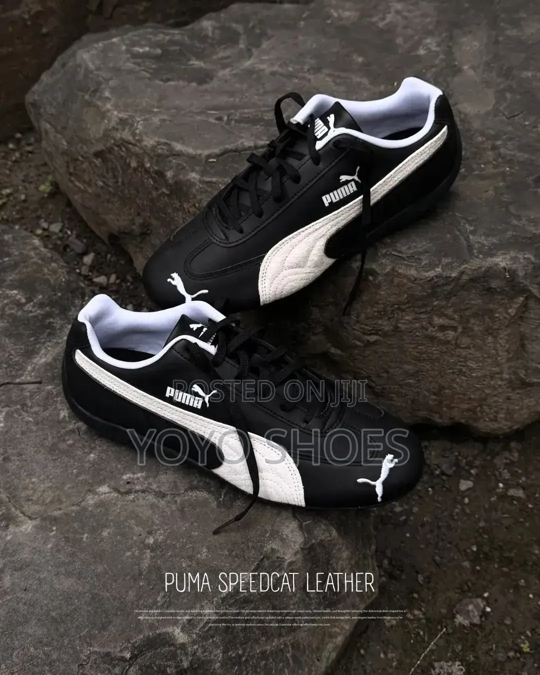 Puma Speed Cat Unisex Lather Black/Whitw