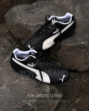 Puma Speed Cat Unisex Lather Black/Whitw