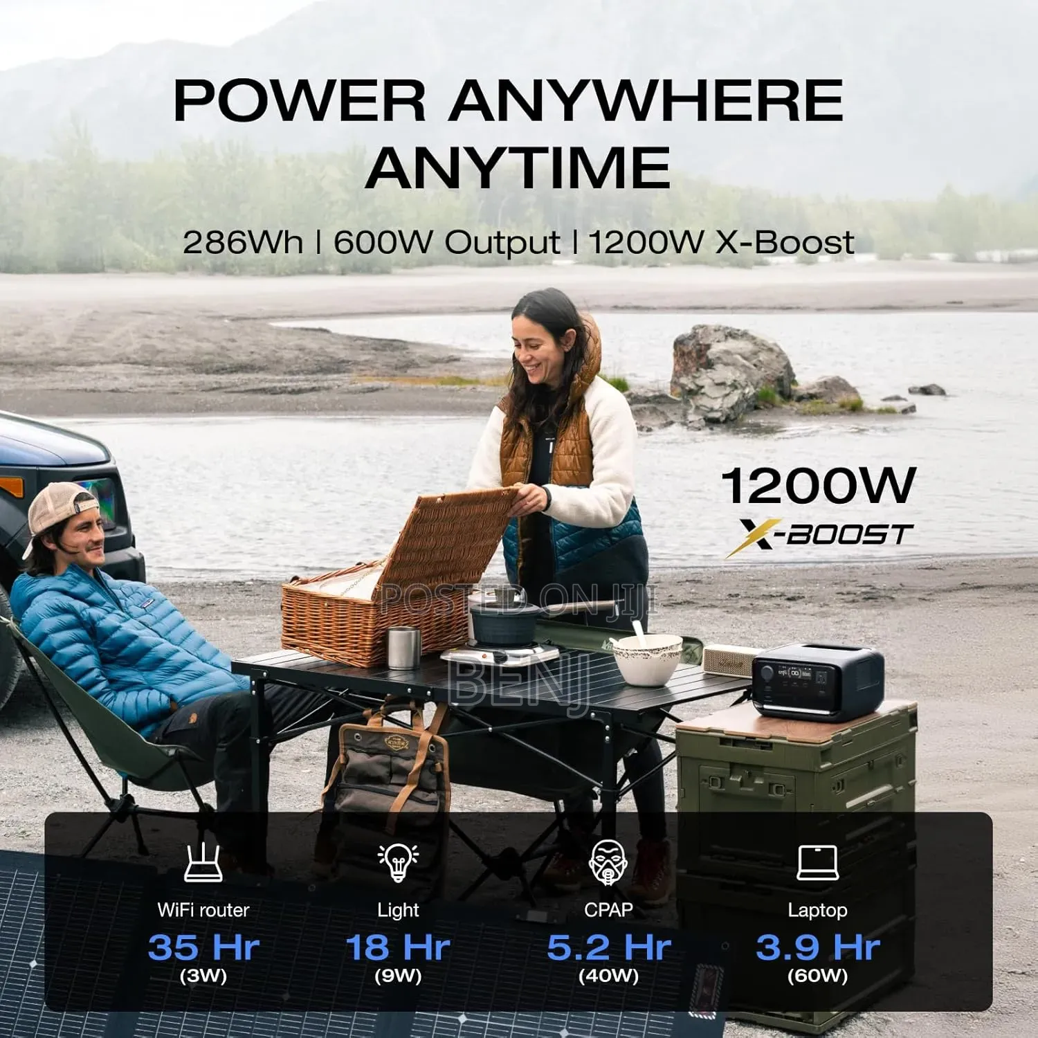Ecoflow River 3 Portable Power Station | 245wh | 300w - 600w | Ups
