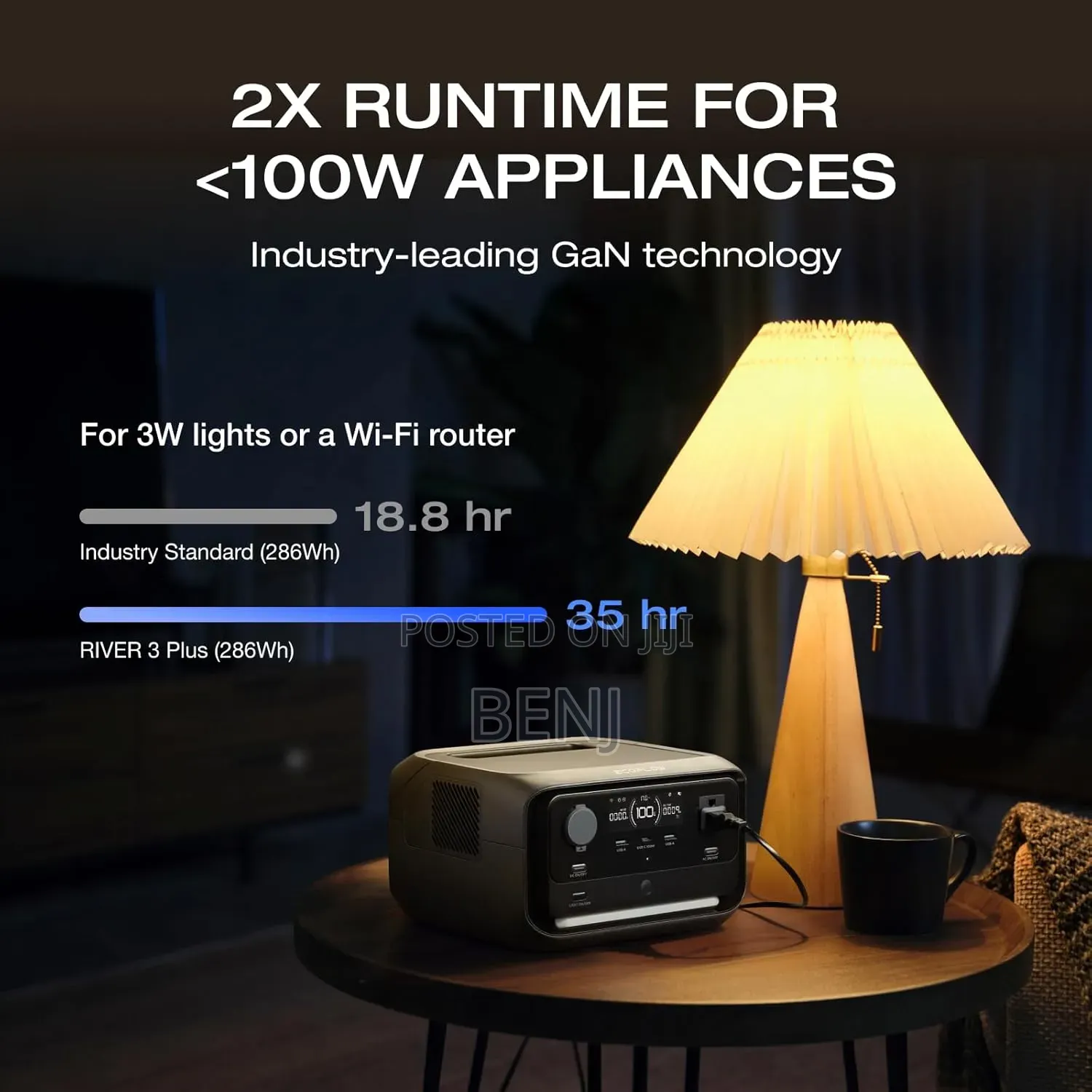 Ecoflow River 3 Portable Power Station | 245wh | 300w - 600w | Ups