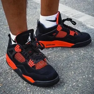 Nike Air Jordan 4 Retro "Red Thunder"Black/Red Fashion Shoes