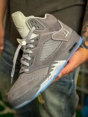 Nike Air Jordan5 Retro"Wolf Gray"Unisex Gashion Shoes