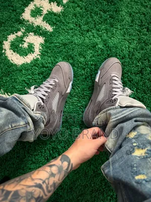Nike Air Jordan5 Retro"Wolf Gray"Unisex Gashion Shoes