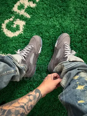 Nike Air Jordan5 Retro"Wolf Gray"Unisex Gashion Shoes