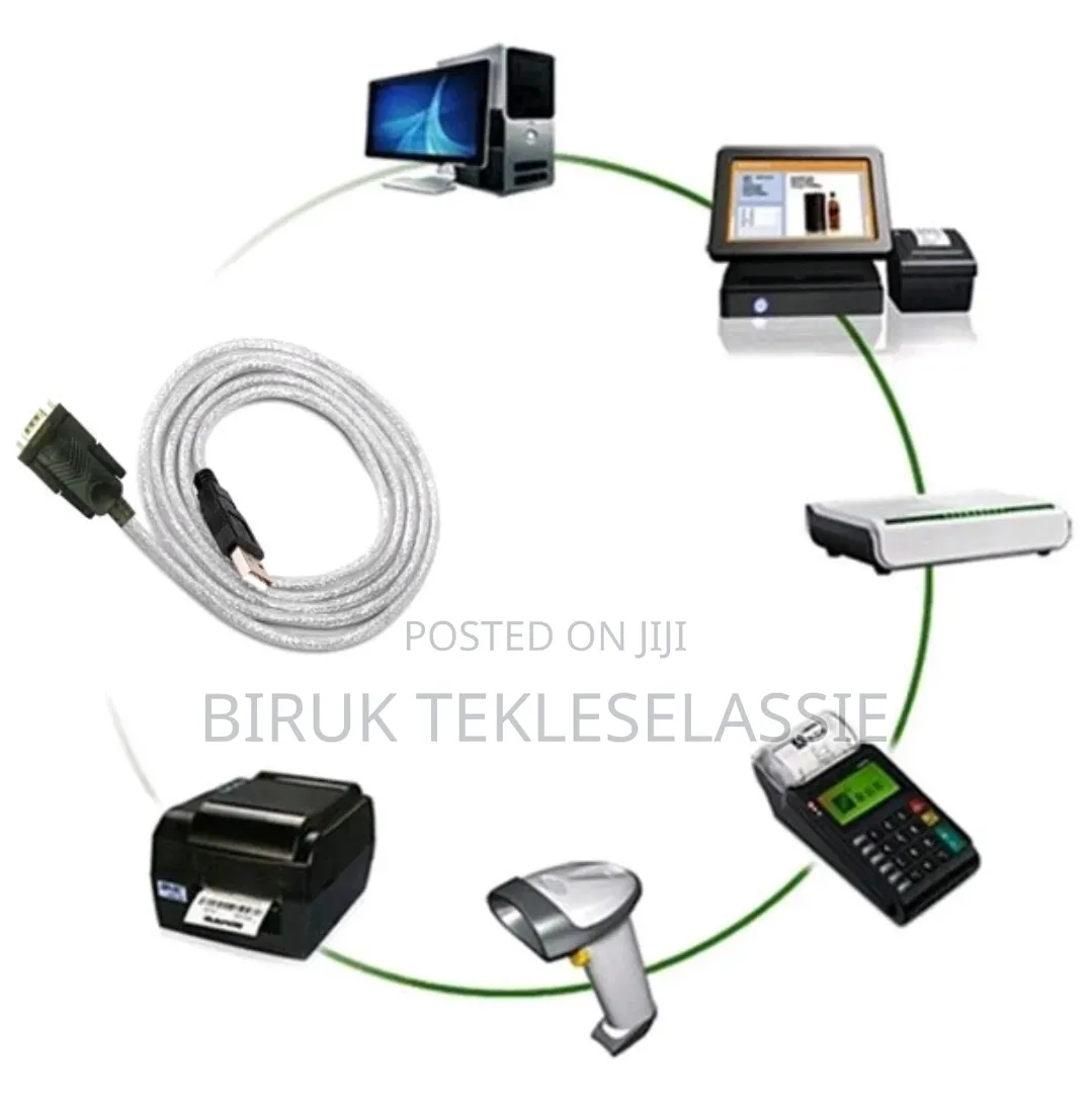 Usb to Rs232 Rs-232 9-Pin Cable Com Port Serial Adapter Converter
