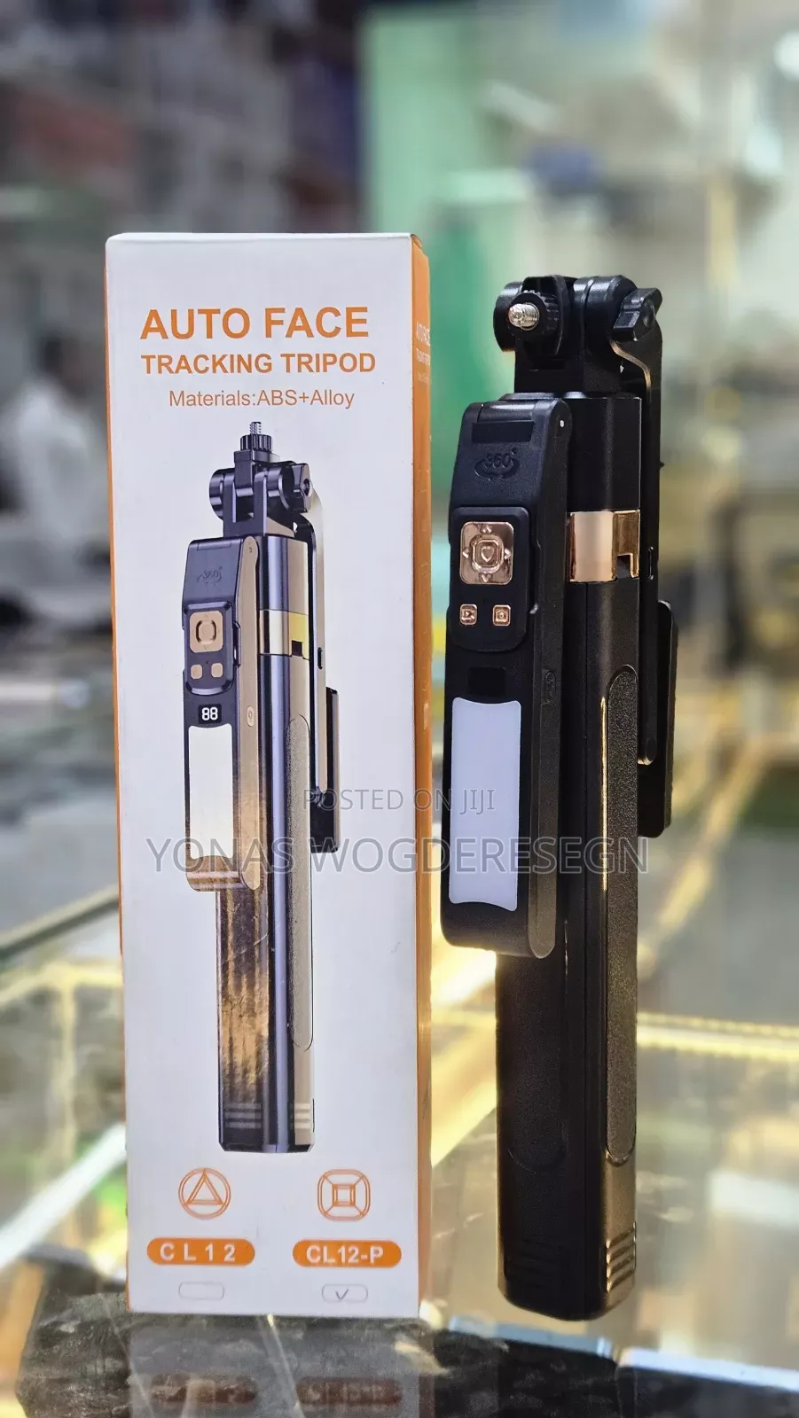 Cl12 Auto Face Tracking Tripod Selfie Stick With Smart Ai Tracking