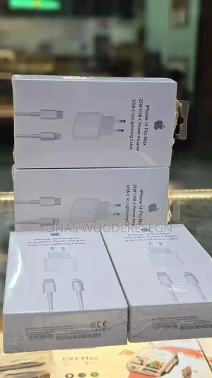 iPhone 14 Pro Max 25w Fast Charger With Usb-C to Lightning Cable