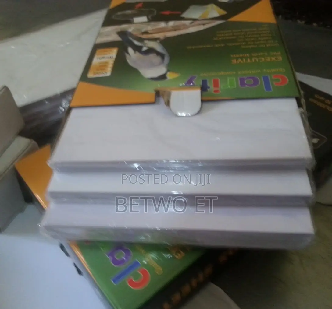 Clarity Pvc Card Sheets