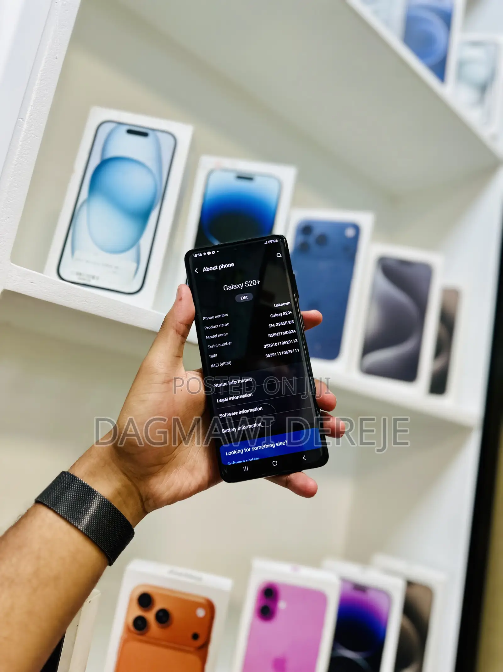 New Samsung Galaxy S20+ 5G 256 GB Black