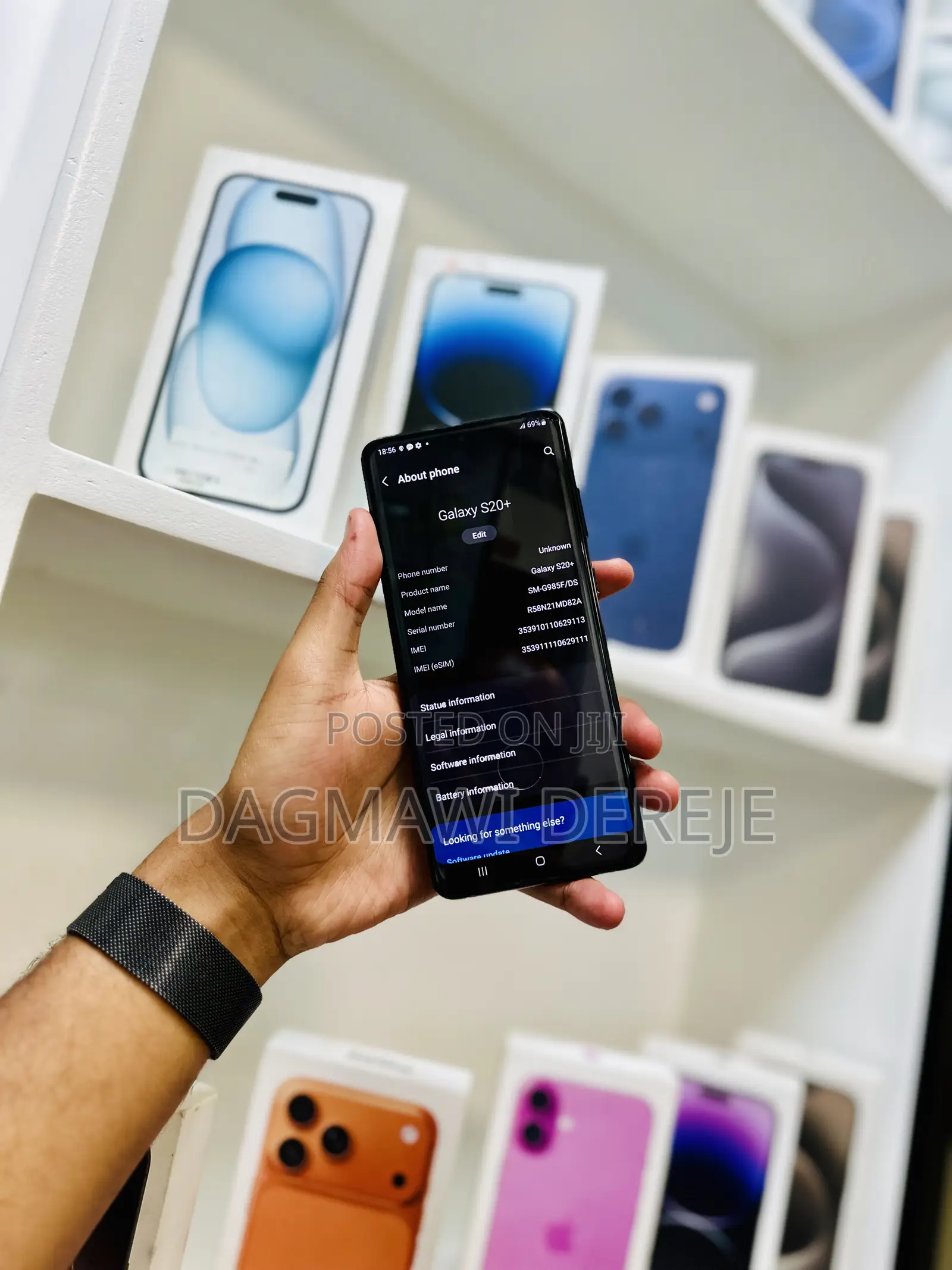 New Samsung Galaxy S20+ 5G 256 GB Black