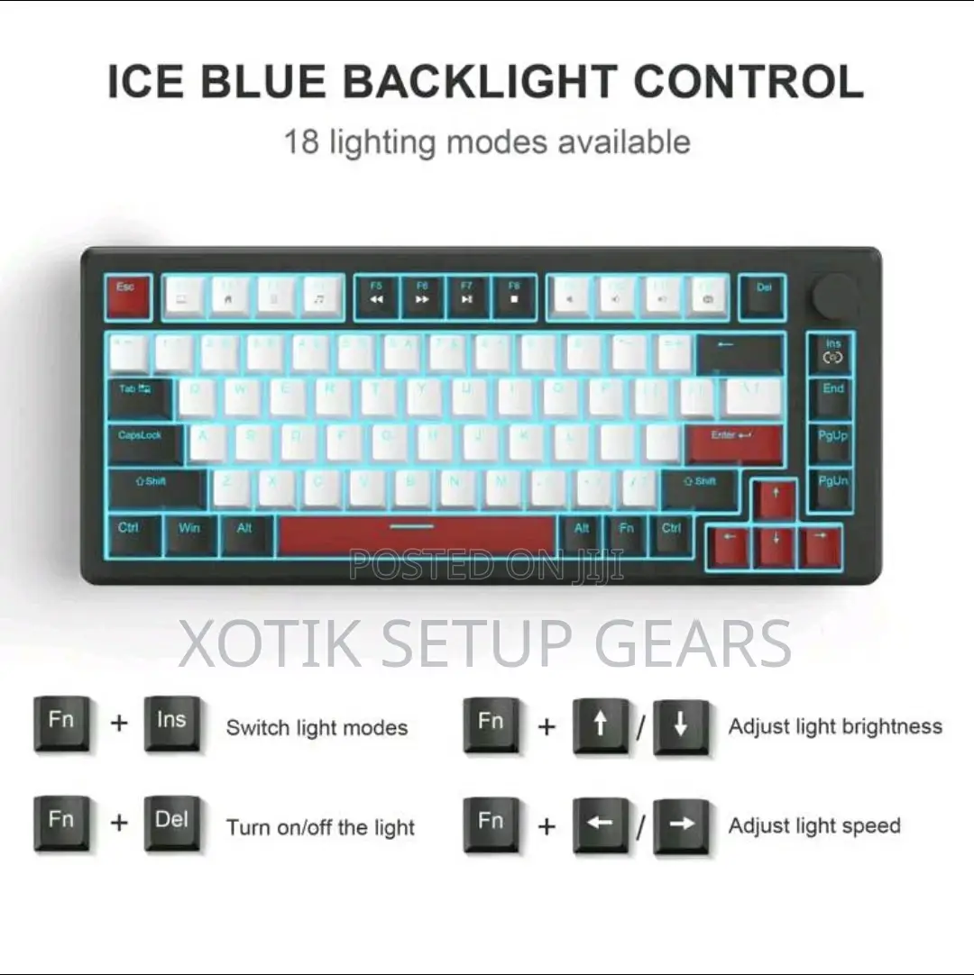 Magegee Star75 75% Mechanical Gaming Keyboard - Blue Backlit Keyboard