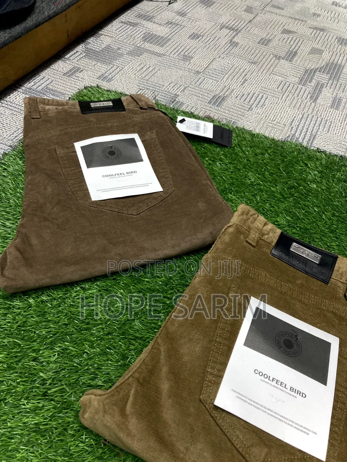 Coolfeel Bird Corduroy Pants