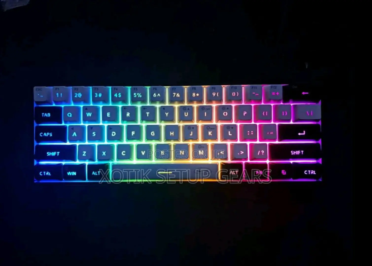 Magegee Ts91 60% Compact Wired Gaming Membrane Keyboard - Rgb Backlit