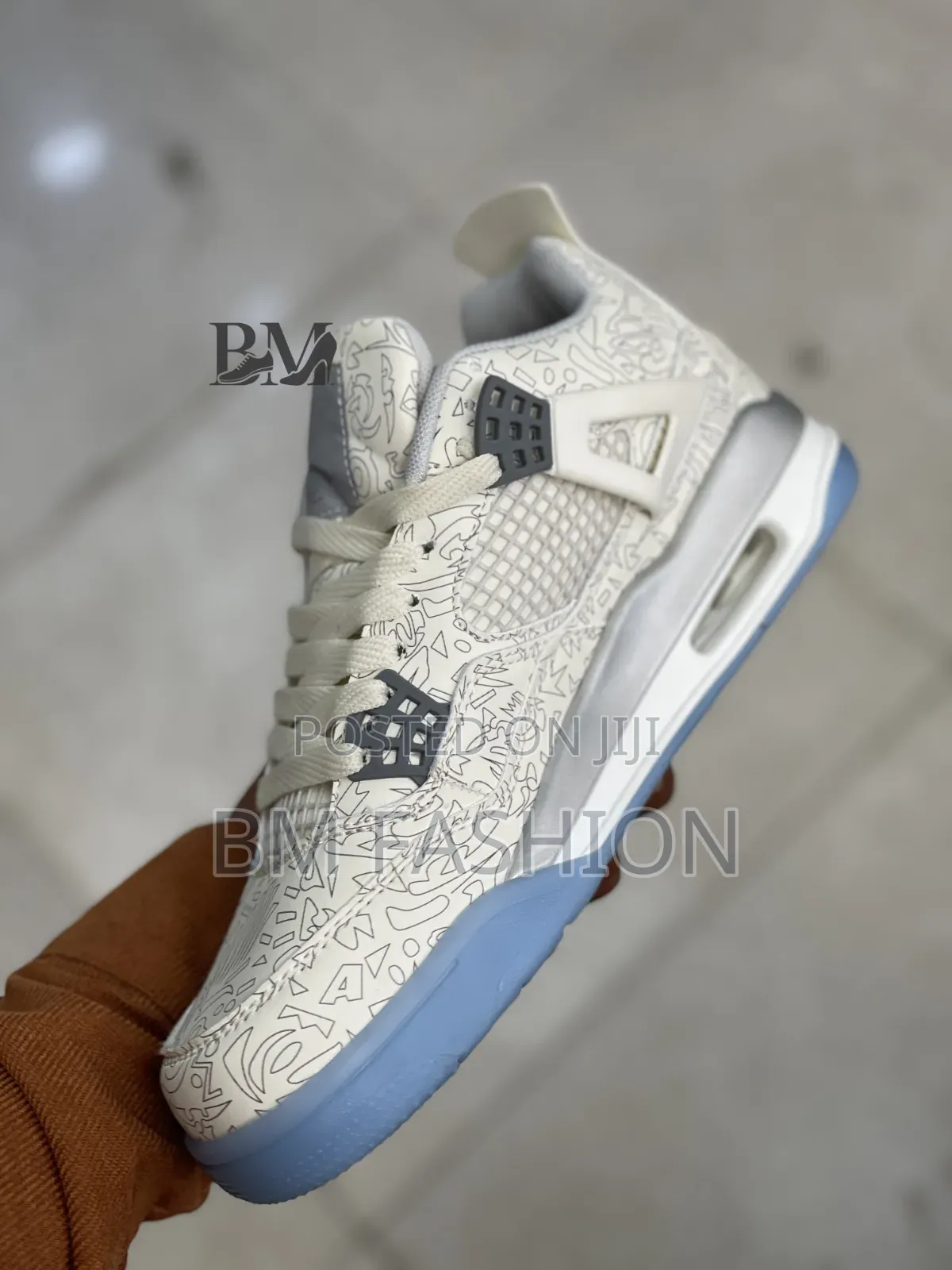 Air Jordan 4 Laser Cream Pattern