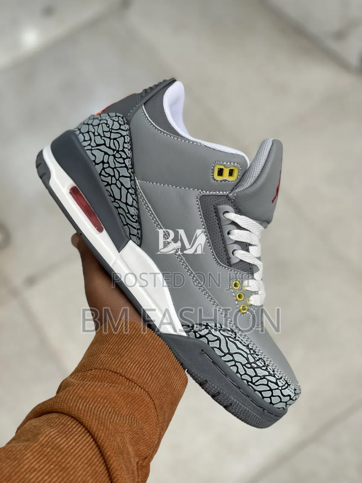 Air Jordan 3: Full Grey Elephant Print