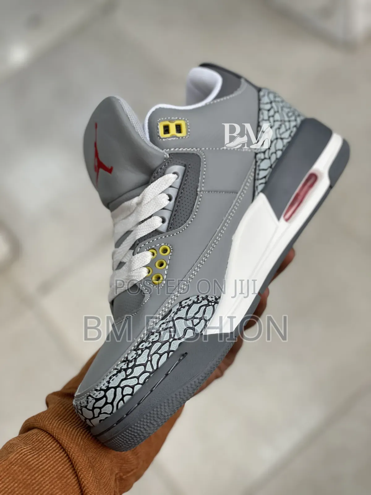Air Jordan 3: Full Grey Elephant Print