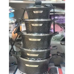 ሞምኮክ ግራናይት 12በ1 ድስት - Momcoc 12 PCS Granite Cookware Set