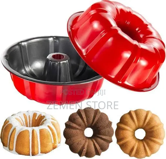 ጥራት ያለው የኬክ መስሪያ ፓትራ - Non-Stick Bundt Cake Pan (Medium)