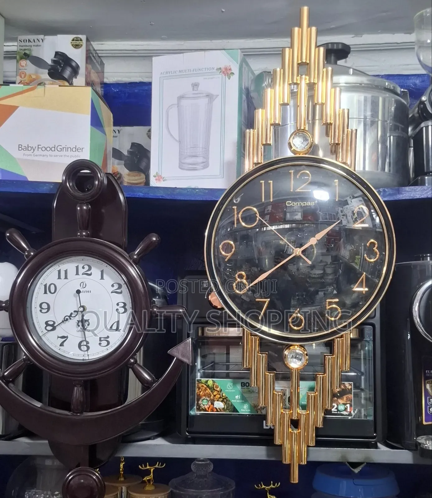 Compas Watch በ2 ባትሪ የሚሰራ ፔንዱለም አለው ከማይካ የተሰራ ለስጦታ ተመራጭ