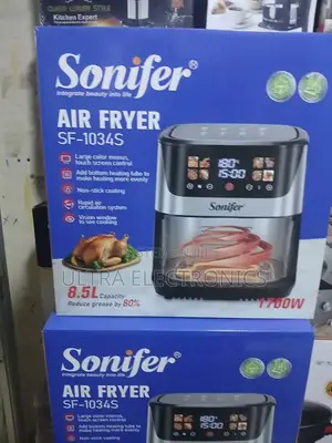 Sonifer Sf-1034s 8.5l Digital Air Fryer With a Viewing Window.