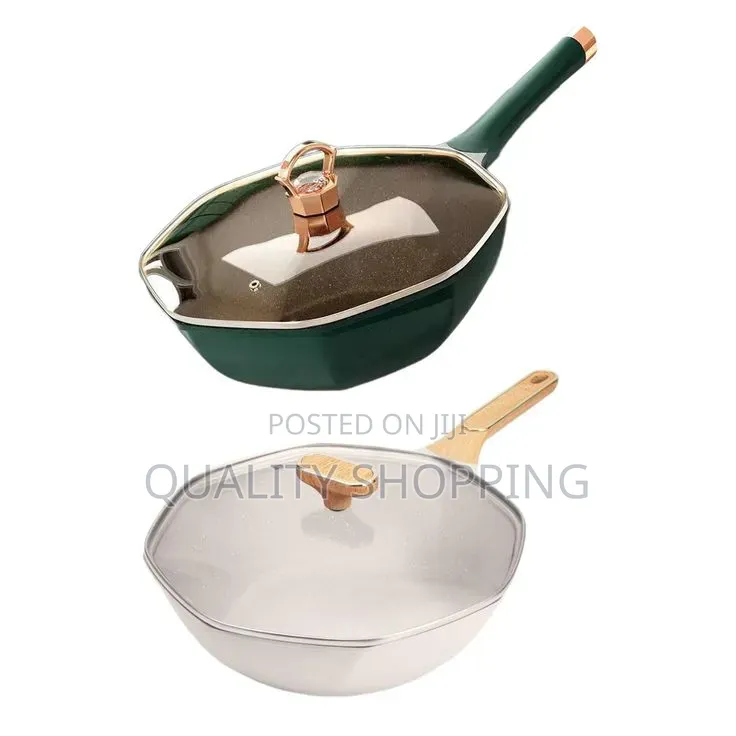 Octagonal Non Stick Fry Pan የማይዝ ሴራሚክ መጥበሻ