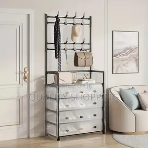 Multifunctional Shoe And Hat Rack ባለ ዘርፈ ብዙ ጥቅም