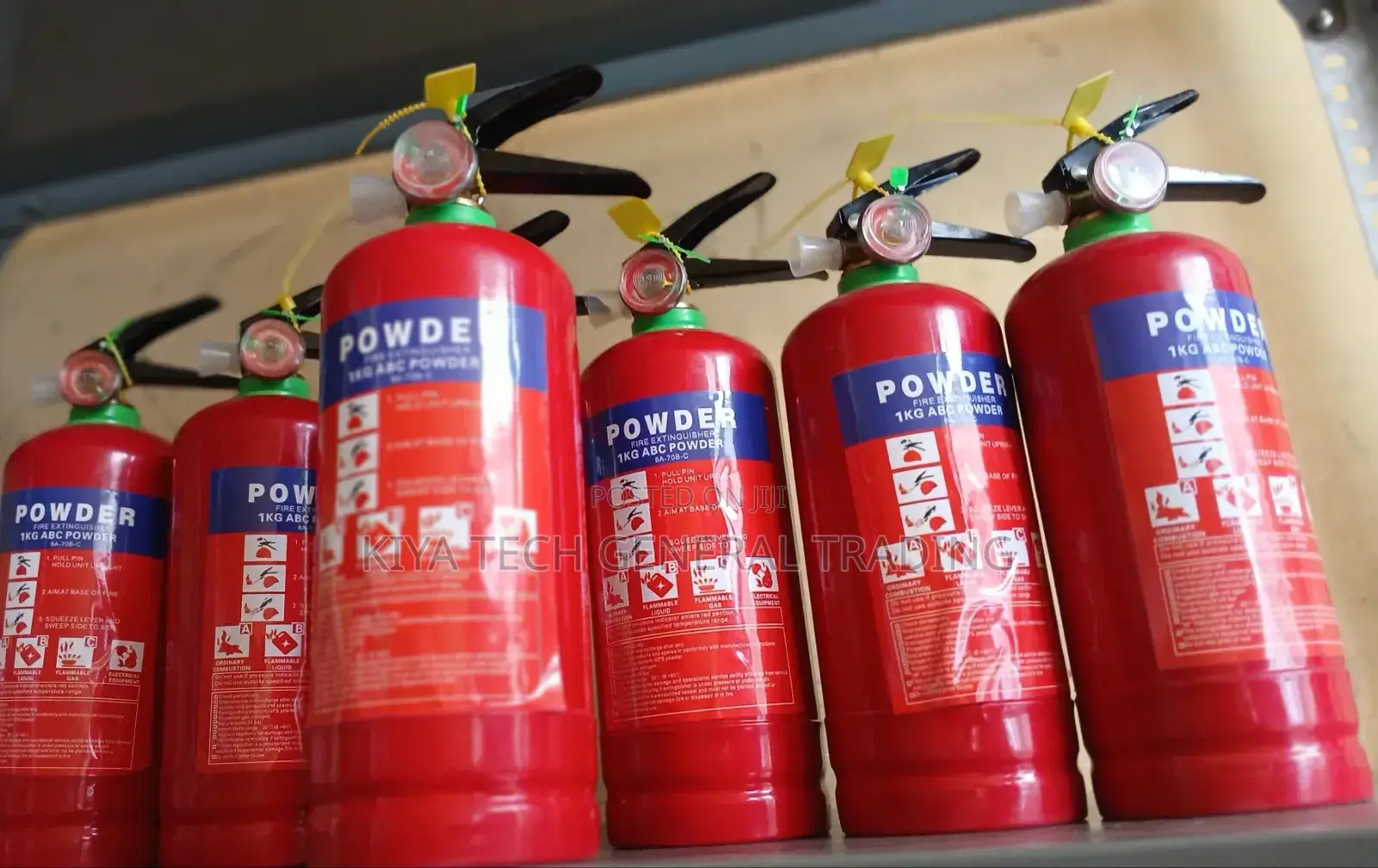 1kg Fire Extinguisher for Office, Shop, & Home / የእሳት አደጋ መከላከያ ማጥፊያ