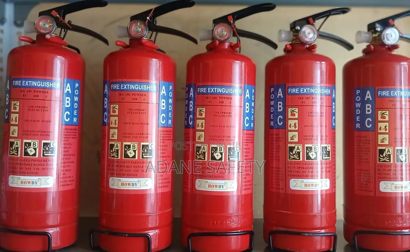 2kg Fire Extinguishers - Abc Powder For Every Fire Type