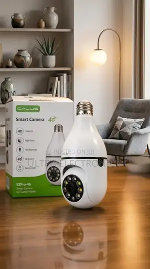 Camera Calus Ezpro-46 4g Smartsmart Ra Designed as a Light Bulb.