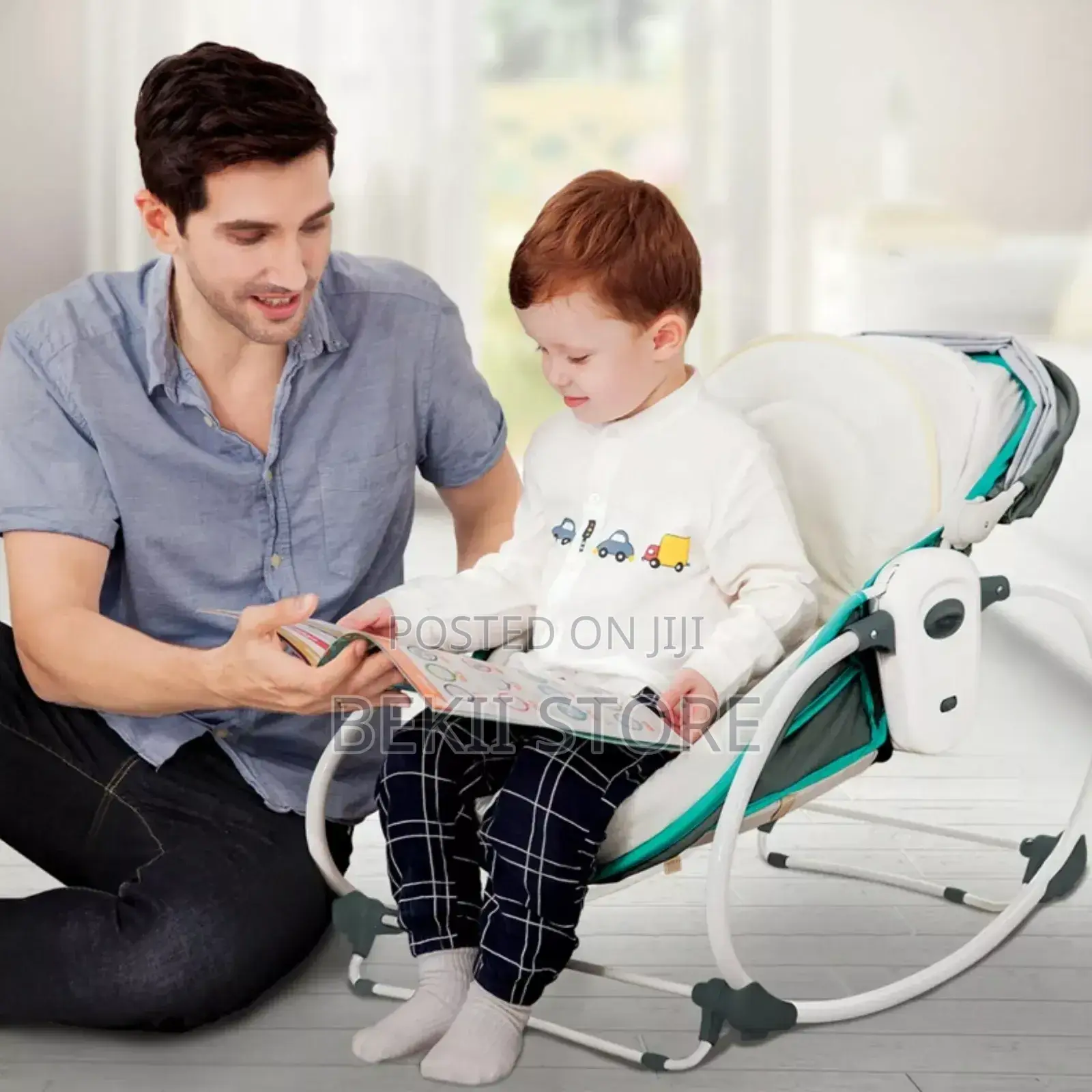 3 in 1 Baby Rocker Sleeper Infant Chair With Toy Bar