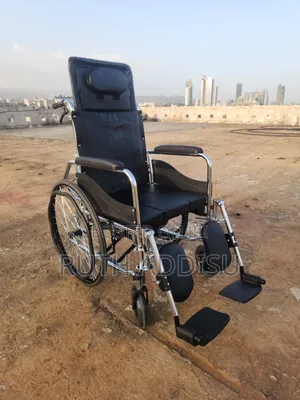 JFJL Standard Reclining Wheelchair - Padded Detachable Desk Wheelchair