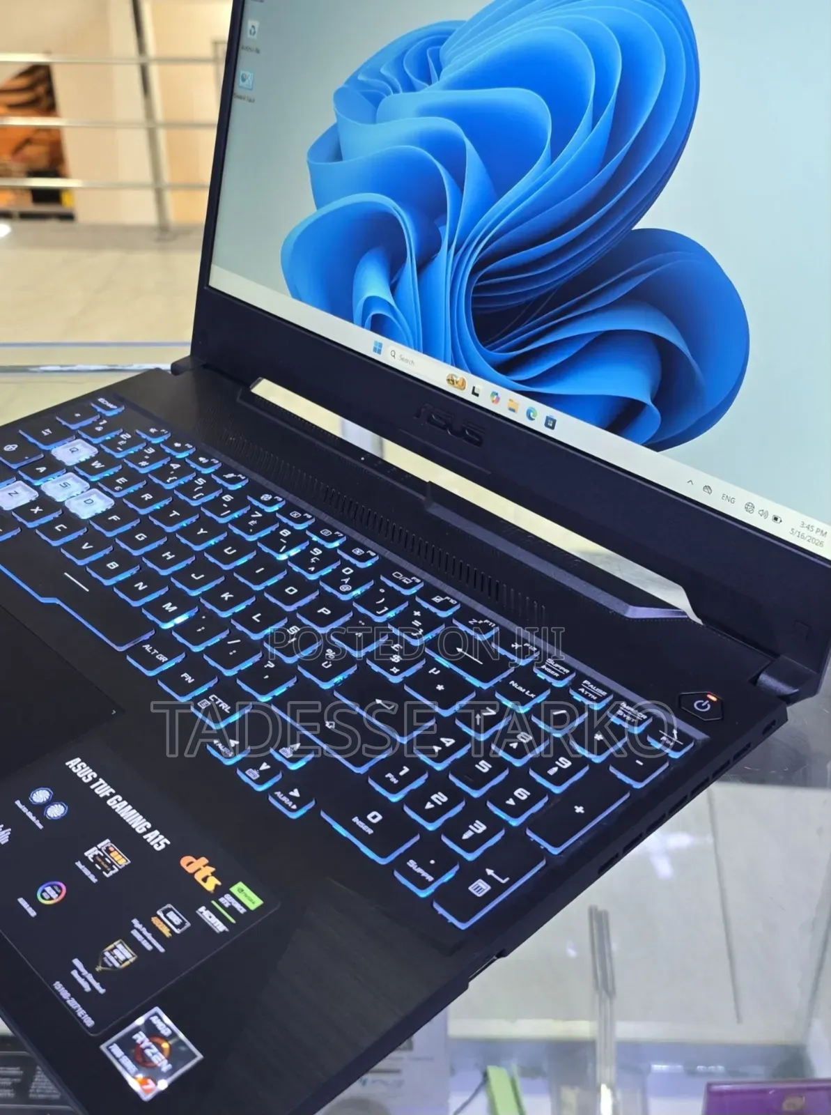 New Laptop Asus TUF Gaming A15 16GB AMD Ryzen 7 SSD 512GB