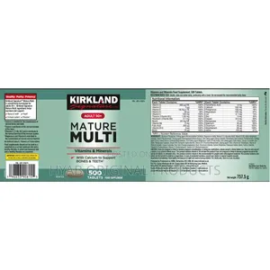 Mature Multi Vitamins 50+, 500 Count