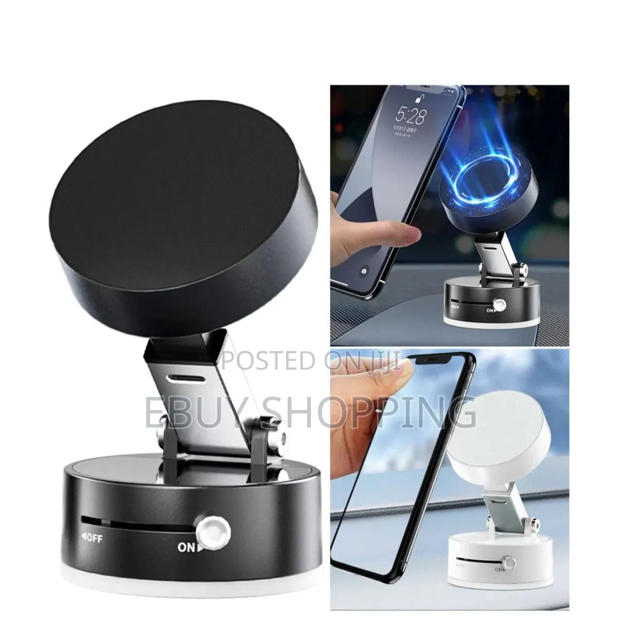 Secure Vacuum Suction Phone Grip for Bumpy Roads